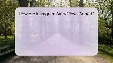 How Are Instagram Story Views Sorted? - Everyday-Networking