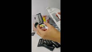 9-In-1 Multi-Functional Mandolin Slicer With Spin-Drain Basket For Effortless Prep