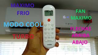 ¡Maximice su frescura con la configuración del control remoto del aire acondicionado Mabe!