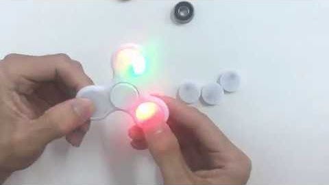 DIY Mini LED Light with Button Switch for Fidget  Hand Spinner Fingertip Gyro EDC