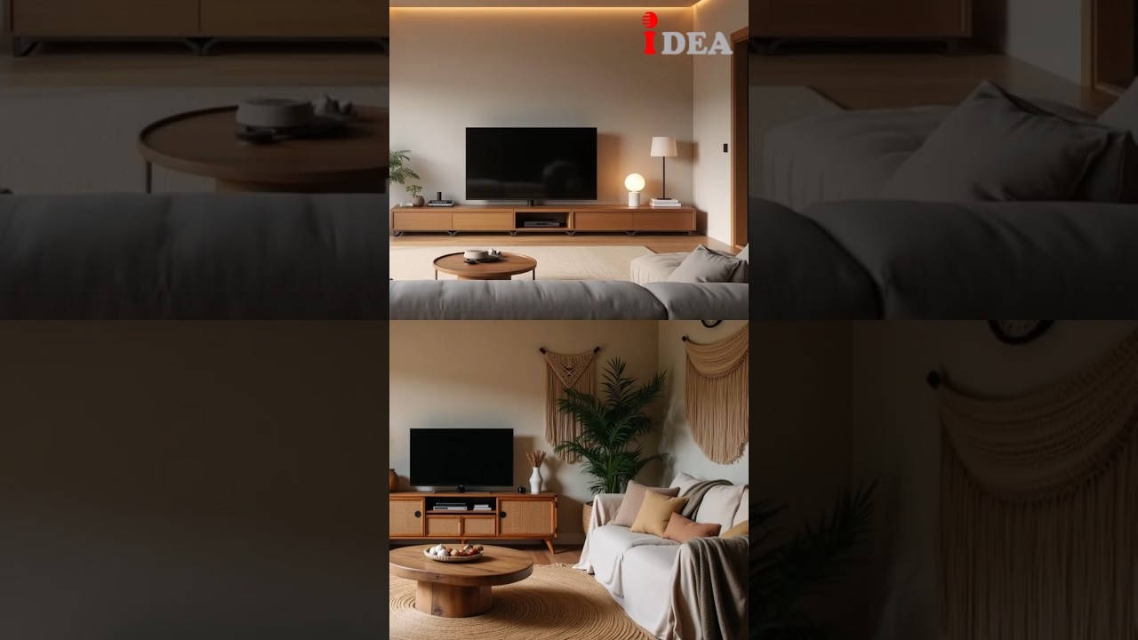 Modern TV Lounge Design | 3D Interior Rendering & Décor Ideas