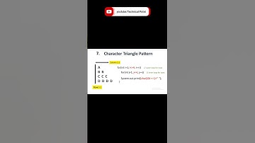 7-Character triangle pattern #shorts #short #youtubeshorts #youtube #trending #shortvideo