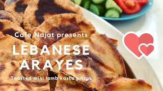 Lebanese Arayes - Toasted Mini Lamb Kafta Pittas