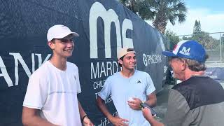 Cooper Woestendick, Alex Razeghi Talk After Winning First Pro Title At Mardy Fish Futures