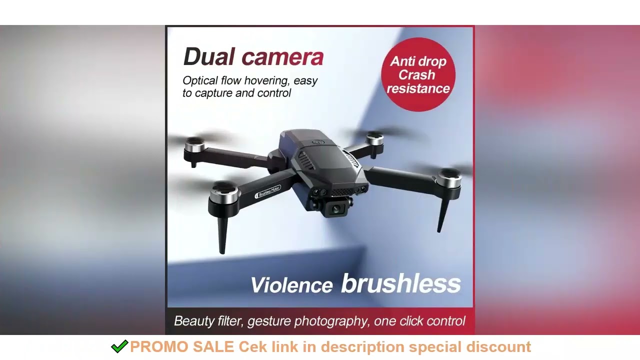 2025 NEW F198 Mini Drone 4k Profesional HD Camera Obstacle Avoidance Aerial Photography Brushless Mo