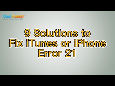 How to Fix iTunes or iPhone Error 21? [9 Solutions] - YouTube
