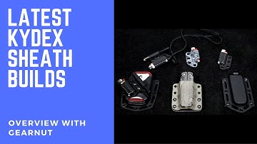 Latest Kydex sheath builds