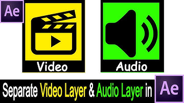 How to Separate Video Layer & Audio Layer in After Effects | Video Editing Like Premiere Pro
