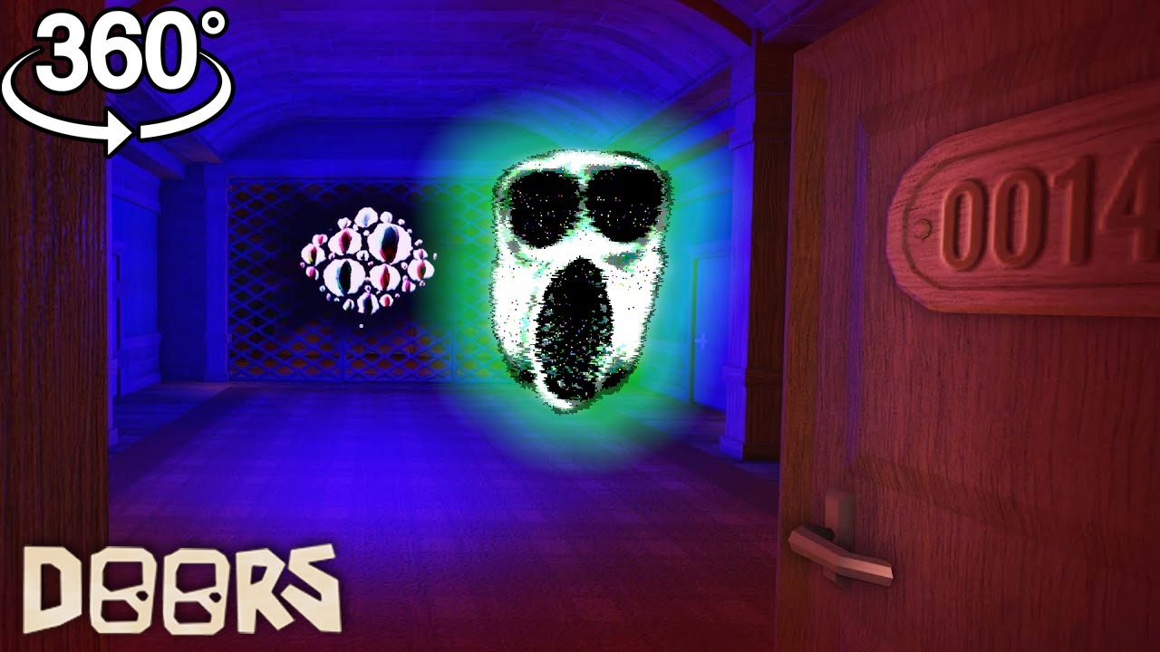 DOORS SEEK CHASE - DOORS ROBLOX (360 VR VIDEO) 