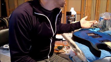 Guitar Refinish Part 3: Applying dye and making burst