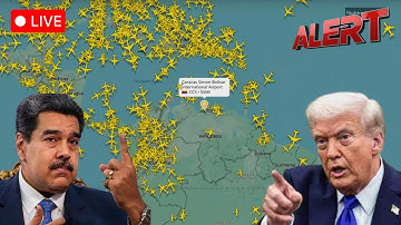 LIVE | Flight Tracker Shows Venezuela Airspace After Trump’s “Closed in Its Entirety” Declaration