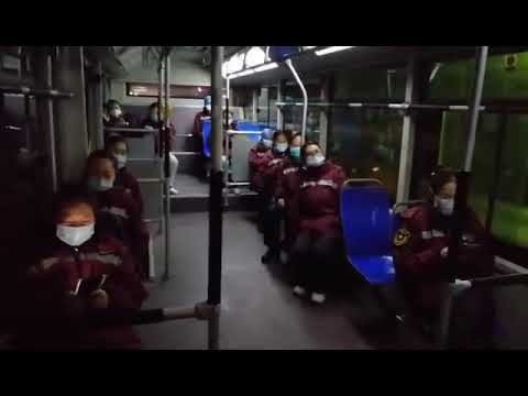 Nurses sing Tomorrow will be better on their way to Wuhan/護士在支援武漢的路上唱《明天會更好》/武漢肺炎/Coronavirus