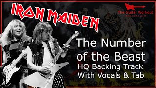 Iron Maiden - The Number Of The Beast (HQ Backing Track with vocals & tab | Guitar Karaoke)