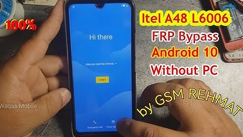 Itel A48 L6006 Android 10 FRP BYPASS Without Pc 100% | Itel A48 Google Account Bypass#l6006frpbypass