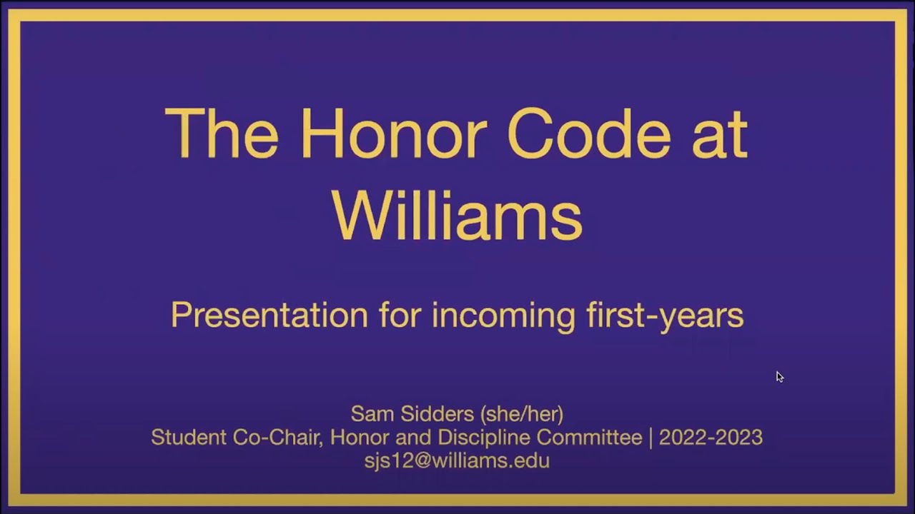 Demystifying the Honor Code: Crucial advice from the student perspective
