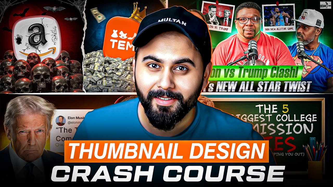 YouTube Thumbnail Design Course | Learn to Create Modern YouTube Thumbnails