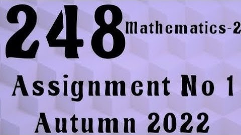 AIOU Code 248 Solved Assignment No.1 Autumn 2022 #aiou #aiousolveassignments