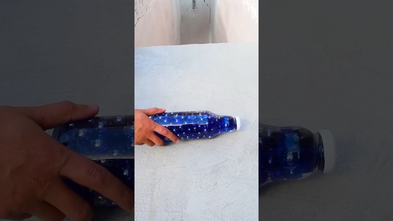 Breaking glass bottle ⚠️🔥 Crushing Crunchy & Soft Things 