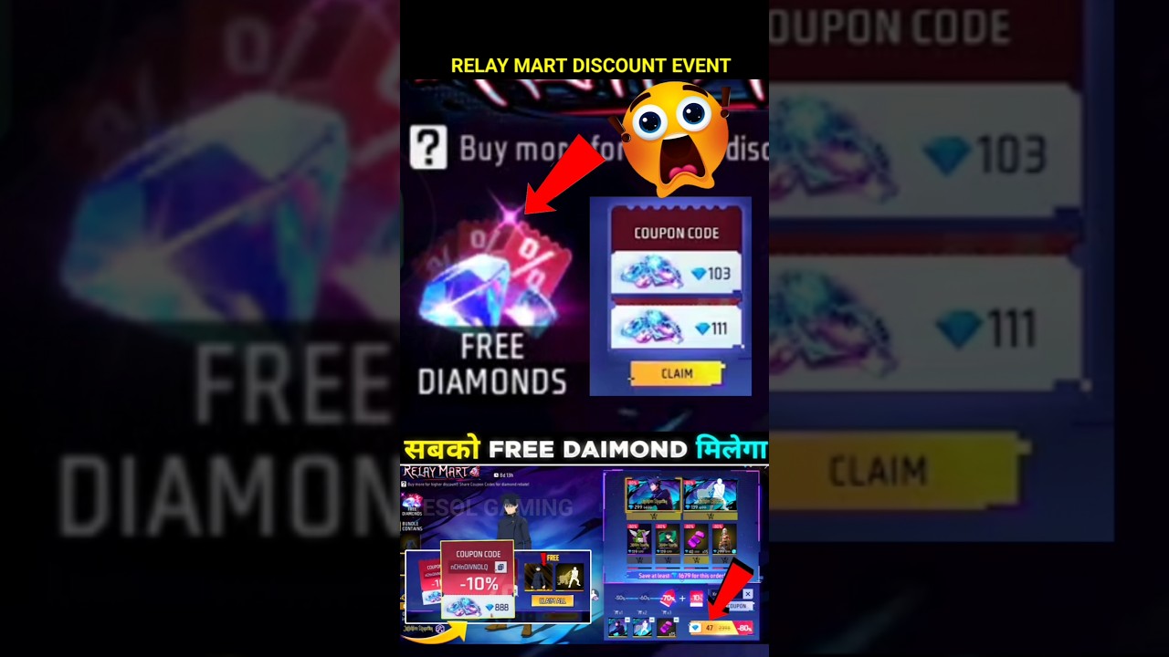 Relay Mart Event In Free Fire🤯 How To Get Free Diamonds | 