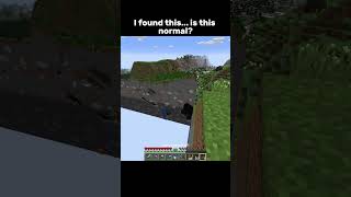 Is this chunk corruption? #minecraft #minecraftmemes #minecraftshorts