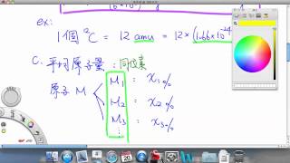 20120920 105 高中化學 基礎化學（一）1-3 原子量與分子量