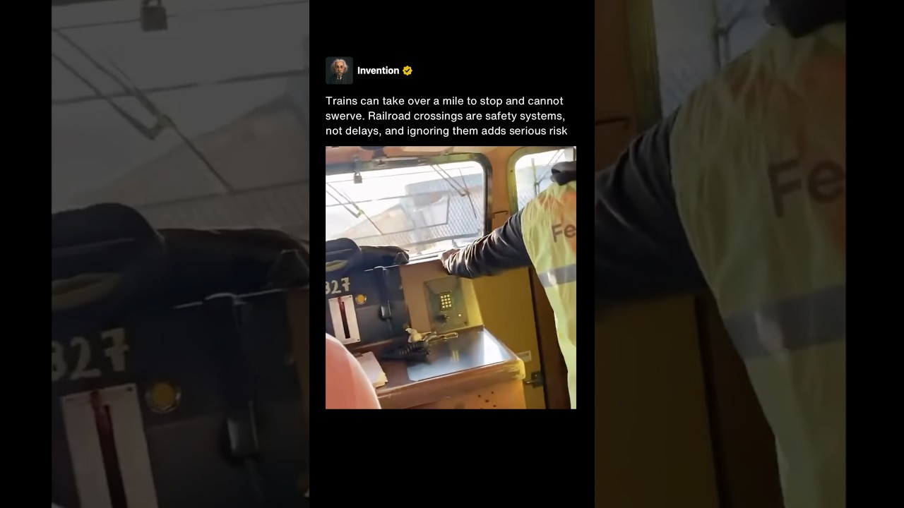 This is why beating a train never works 🚂 