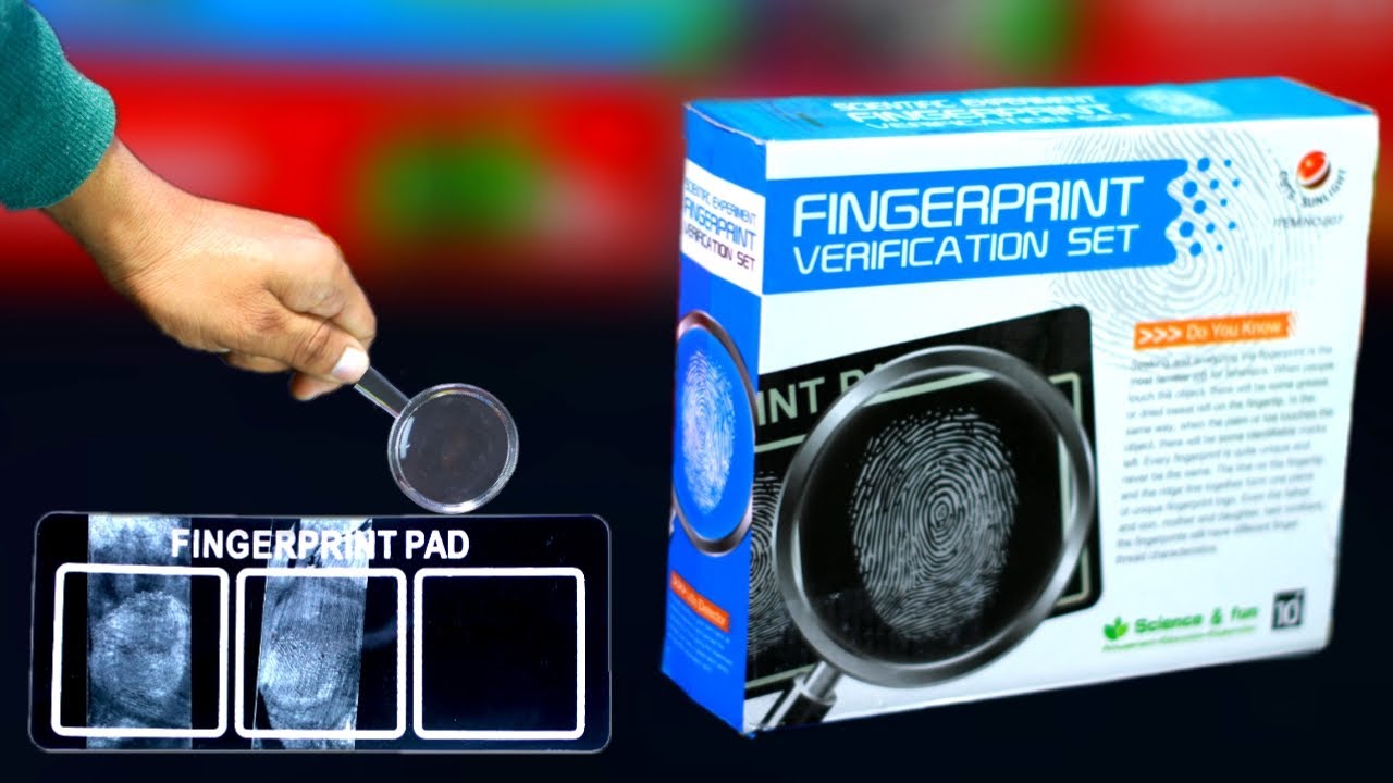 fingerprint-verification-set-experiment-kit-unboxing-test-youtube