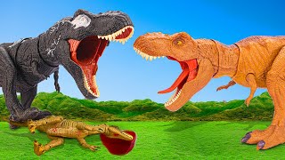 Last Blockbuster T rex Attack | T-rex Chase | Jurassic World 4 Dinosaur Movie | Dinosaur | Red Dino