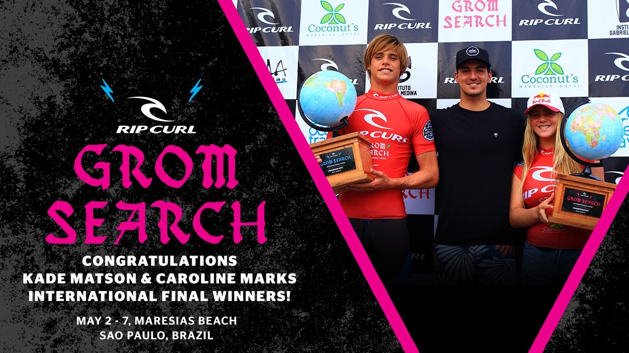 Kade Matson and Caroline Marks Win The 2017 International Rip Curl #GromSearch Final