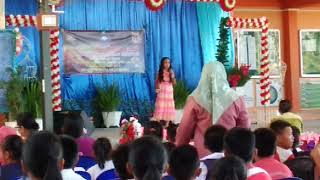 pertandingan nyanyian solo sekolah rendah zon apin-apin. sumandak cover lagu bunga ara johari