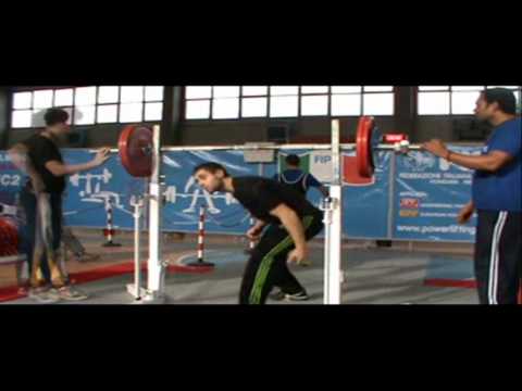 FIPL 10° Coppa Italia a Squadre 2010 - Marco Santini 7° class cat. RAW -75Kg squat thrust