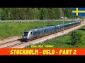Cab Ride Stockholm Oslo Part 2 3 To Kil SJ Sweden Norway Train Driver S View 4K Cab Ride Stockholm Oslo Part 2 3 To Kil SJ Sweden Norway Train Driver S View 4K