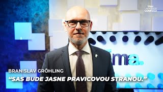 Predseda strany SaS a poslanec NR SR Branislav Gröhling: SaS bude jasne pravicovou stranou