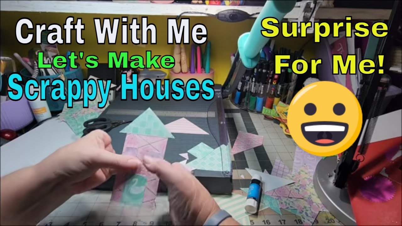 Making Scrappy Houses From Scraps * Big Surprise For Me Today 💛 * Craft With Me
