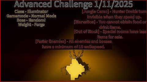 Advanced Challenge 1/11/2025 - Randomly Generated Droids