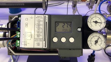 Siemens SIPART PS2 pneumatic valve positioner.  Valve Signature