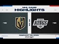 NHL Highlights | Golden Knights vs. Kings - February 25, 2026