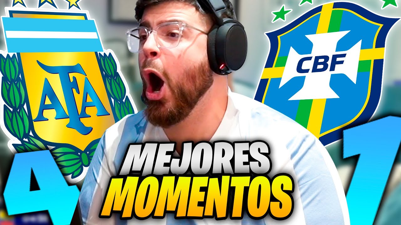MEJORES MOMENTOS DE LA COBRA - ARGENTINA VS BRASIL 😂😂