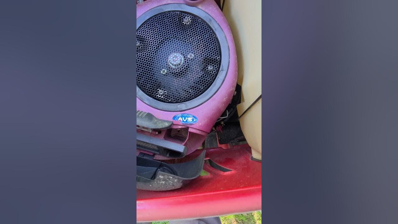 Troy-bilt LTX-1842 Lawn Tractor 42" hard to turn over. - YouTube