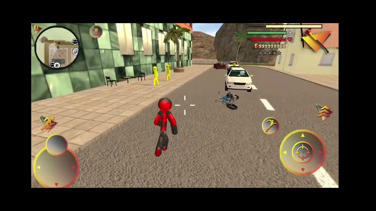 Stickman coklat vs stickman kuning