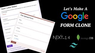 Google Form Clone - Next Js 14, TailwindCSS, Redux Toolkit, MongoDB Atlas | Full Stack Tutorial