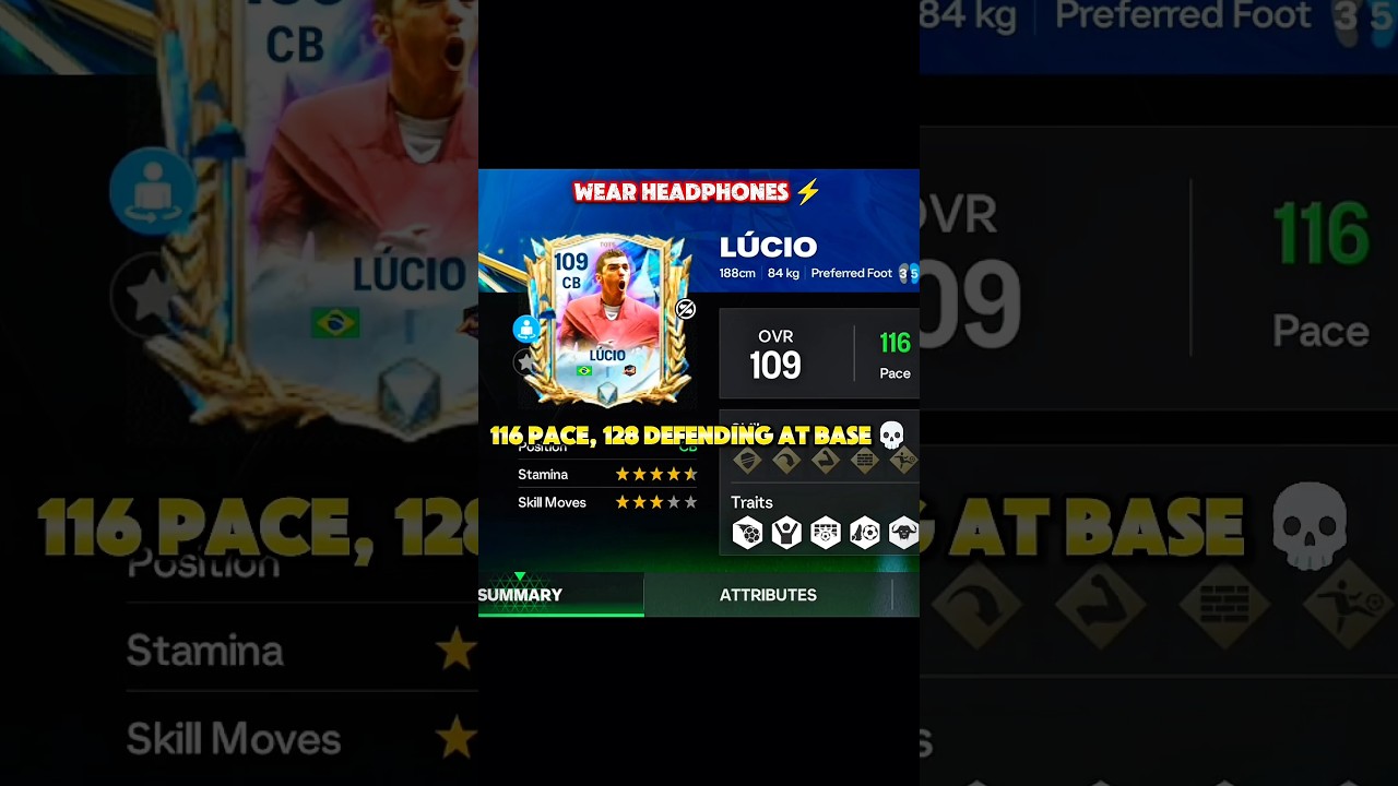 Tots Lucio 🥶! Best CB in the game!! 