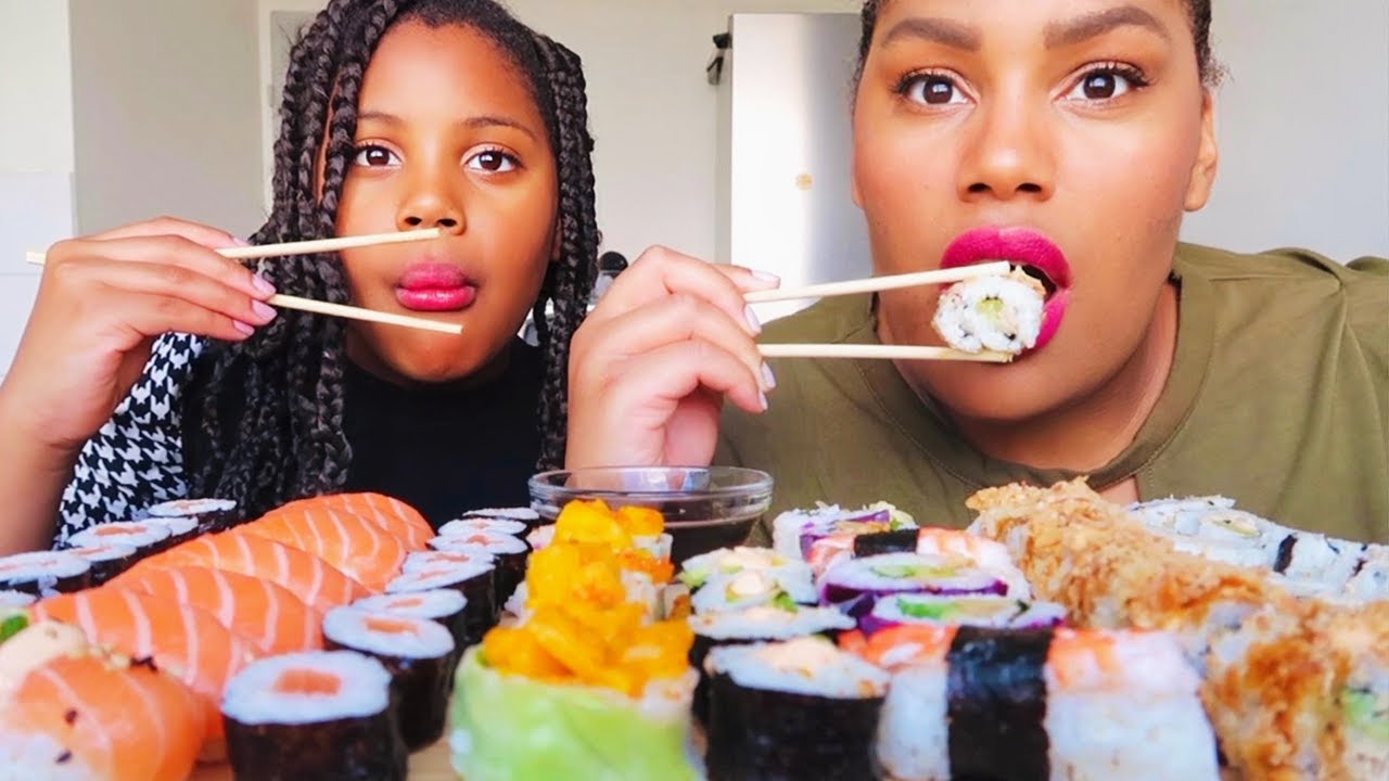 SUSHI PLATTER MUKBANG