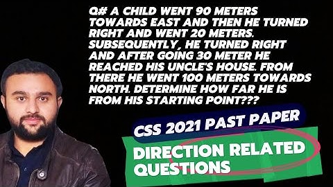Solving Direction Related Questions from Past Paper 2021 || GSA by Syed Wassi Shah #ability #css