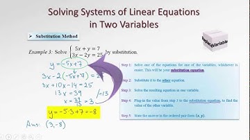 4.1b Solving Systems of Linear Equations in Two Variables