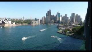 Video thumbnail of "Advance Australia Fair (by The Wiggles) - Sydney Harbour from the Centre Point Tower"