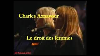 Charles Aznavour chante Le droit des femmes 1997