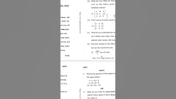 Mathematical Physics M.Sc 1st Semester Previous Year Paper 2019 mgkvp University #physics