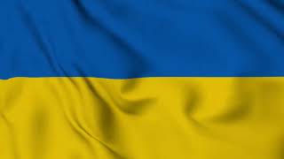 Ukraine Flag Waving Animation /  FREE 4k Stock Footage/ 5-min loop