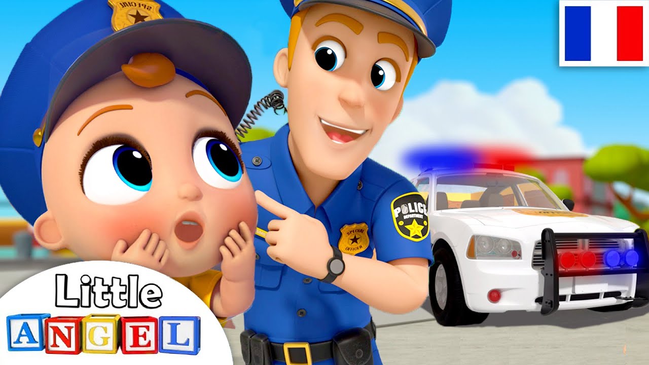 Bébé conduit une voiture de police, Comptines pour Bébé